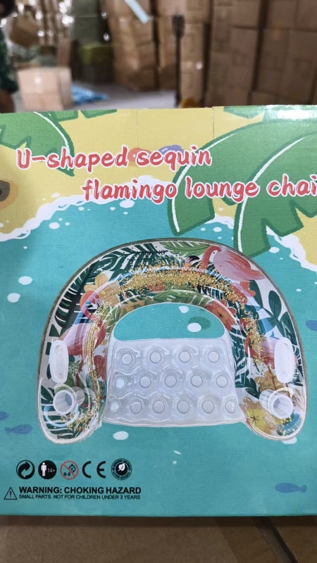 Women's Inflatable Comfort Pool Lounger with View Window Bowlift