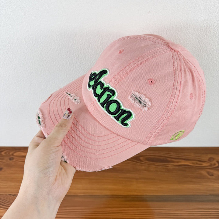 Men's Distressed Graphic Baseball Cap Bowlift 1784270841