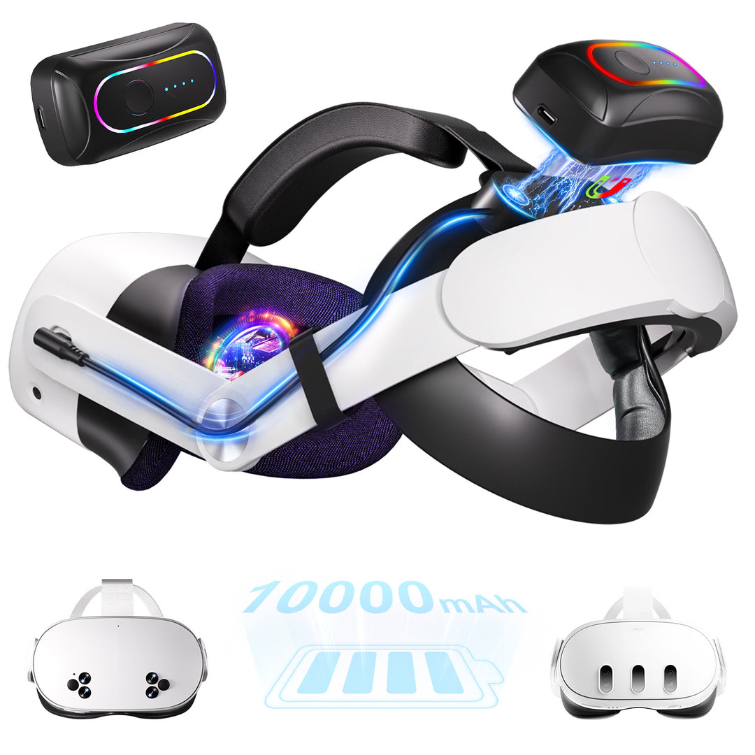 VR-Headset with high-performance battery Bowlift