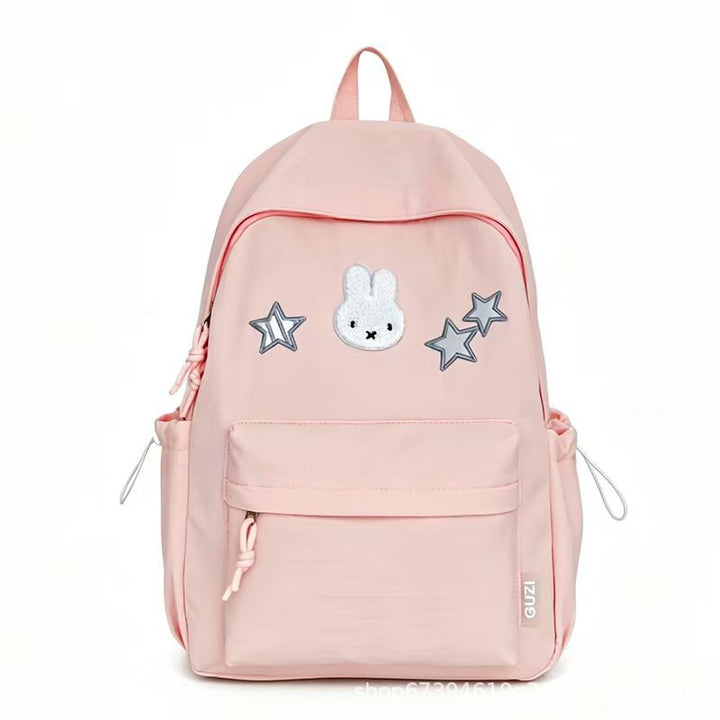 Charming Character-Embroidered Backpack Bowlift