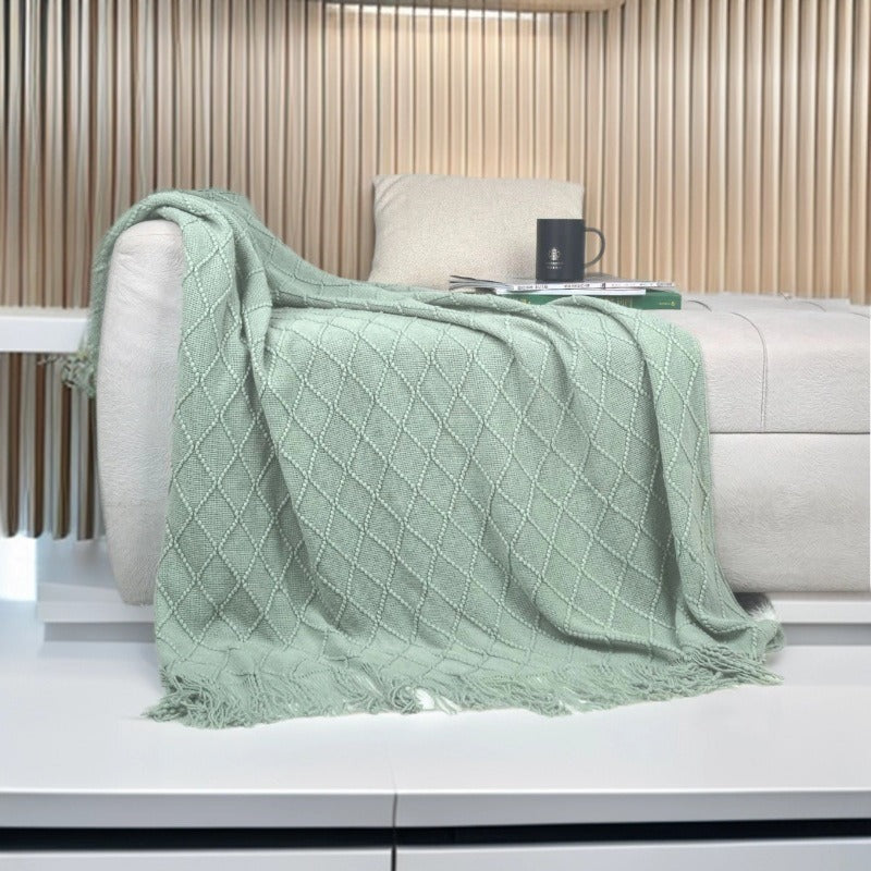 Luxurious Textured Knit Scarf Bowlift