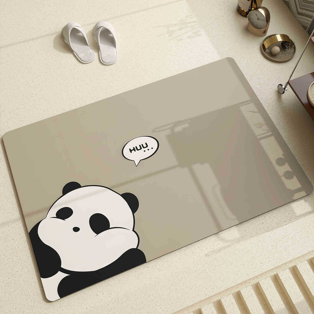Adorable Panda-Themed Area Mat