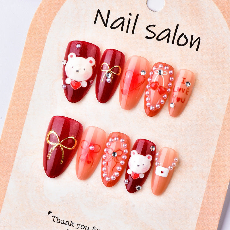 Creative Nail Art Set with Playful Designs Bowlift