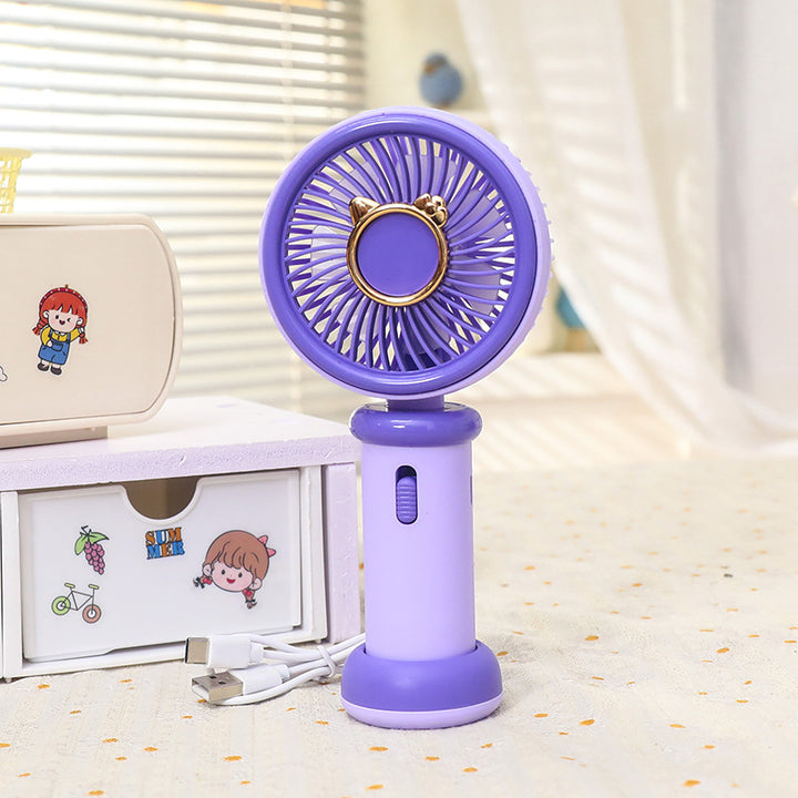 Portable Mini Hand Fan with Animal Design Bowlift