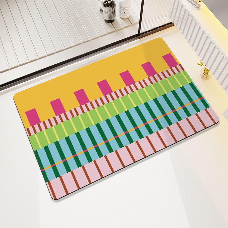 Cheerful Decorative Entrance Mat Bowlift