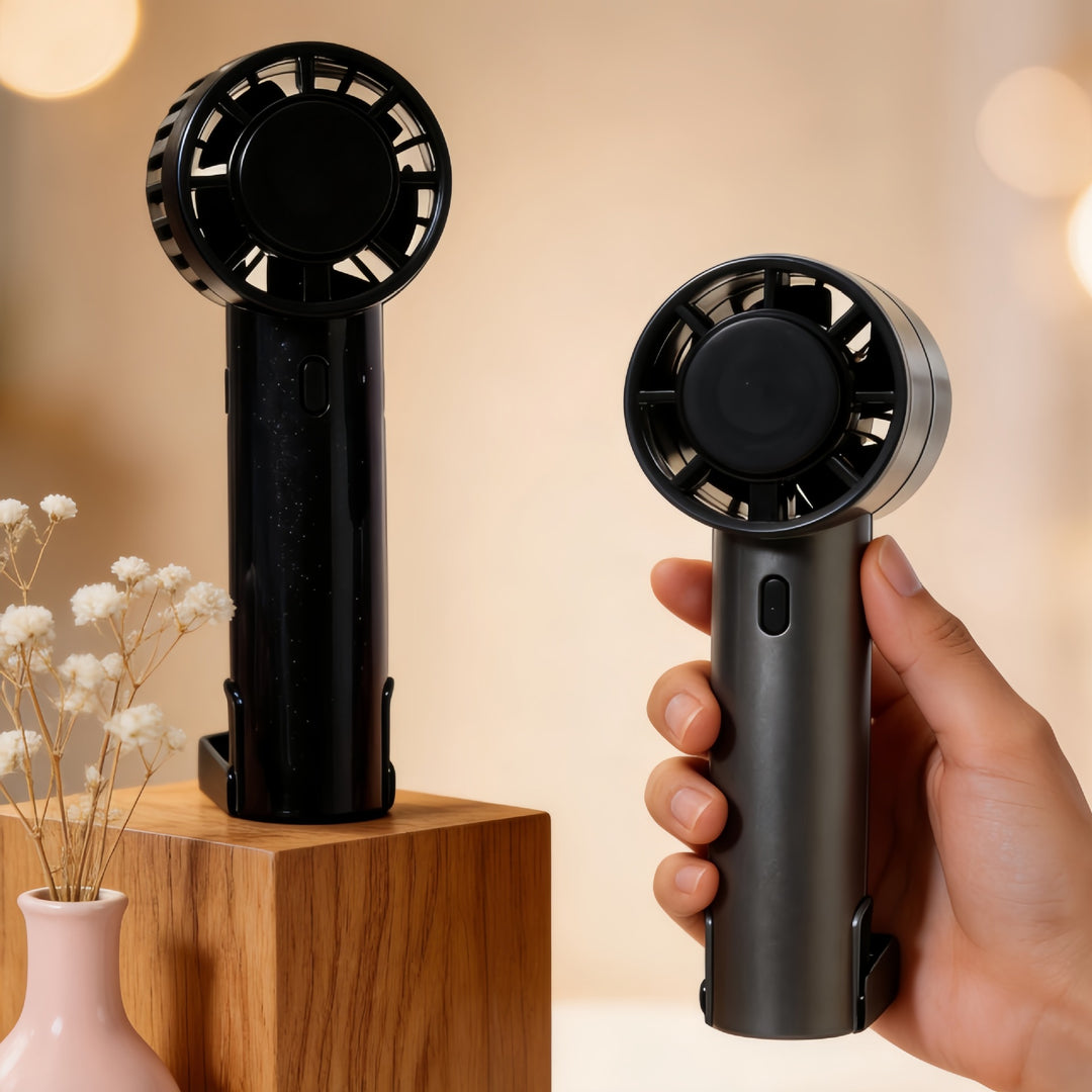 Women's Portable Hand Fan with Stylish Design and USB Charging Function Bowlift