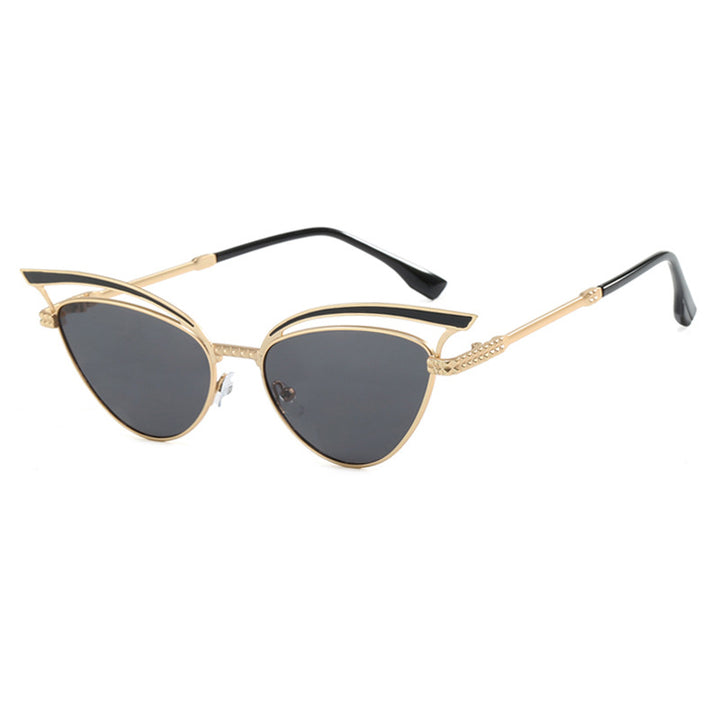 Women's Cat-Eye Glasses with Filigree Design Element Bowlift