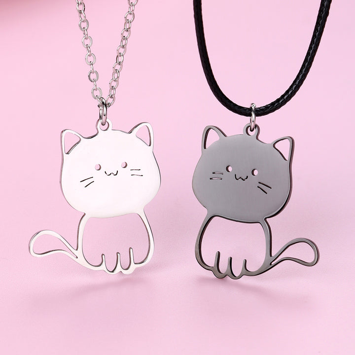 Cat Pendant Necklace Bowlift