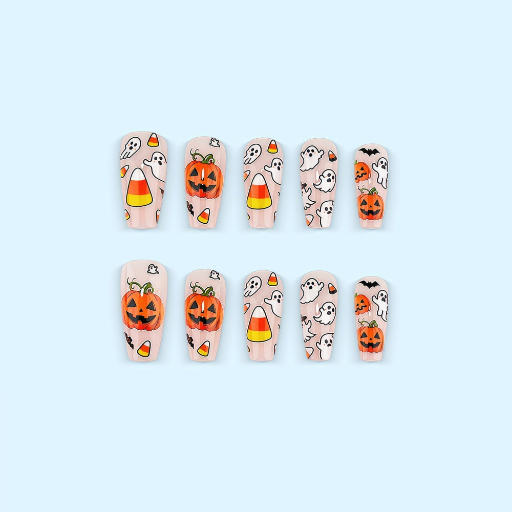 Artificial nails in festive Halloween design Bowlift 1788232771