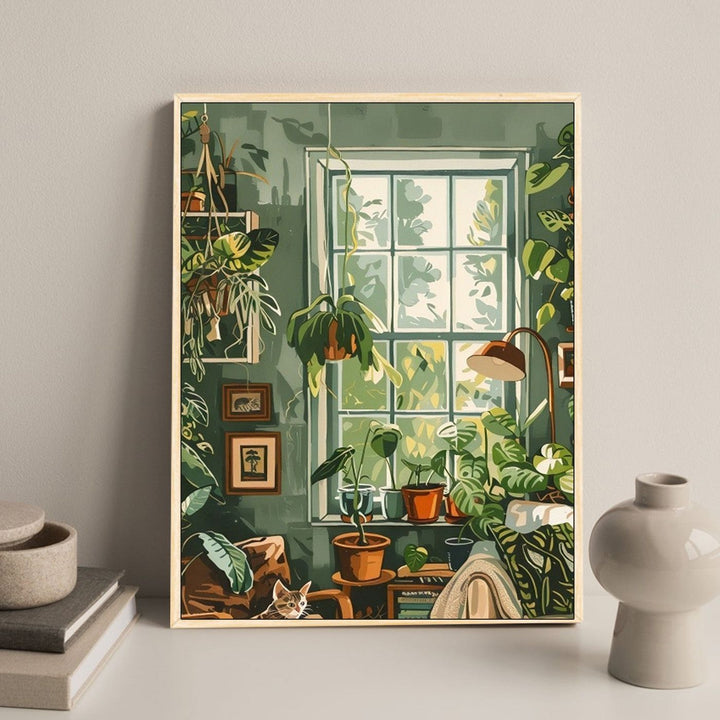 Cozy Floral-Themed Home Decor Art Print Bowlift