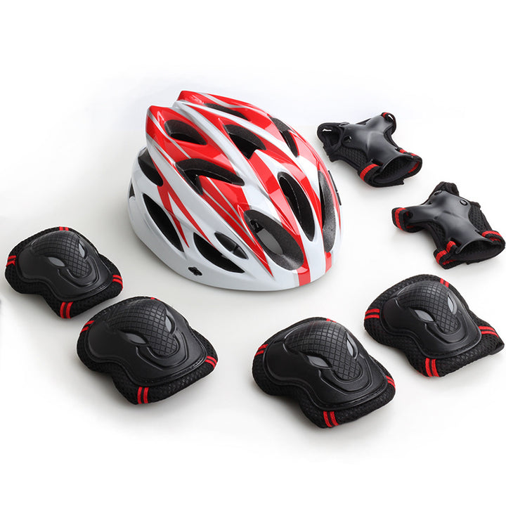Multi-Protection Cycling Helmet and Pad Set Bowlift