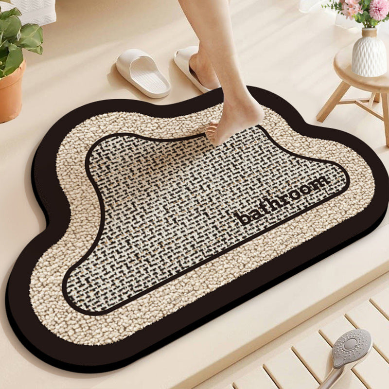 Soft Textured Bathroom Rug Bowlift