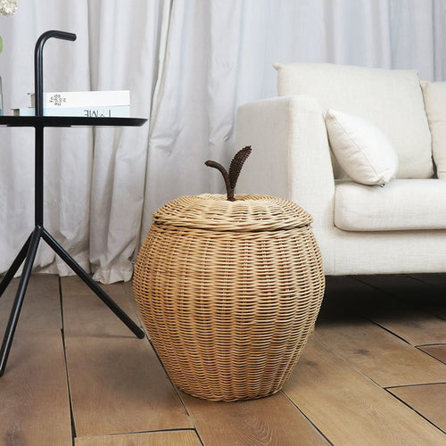 Decorative Woven Storage Container with Lid Bowlift