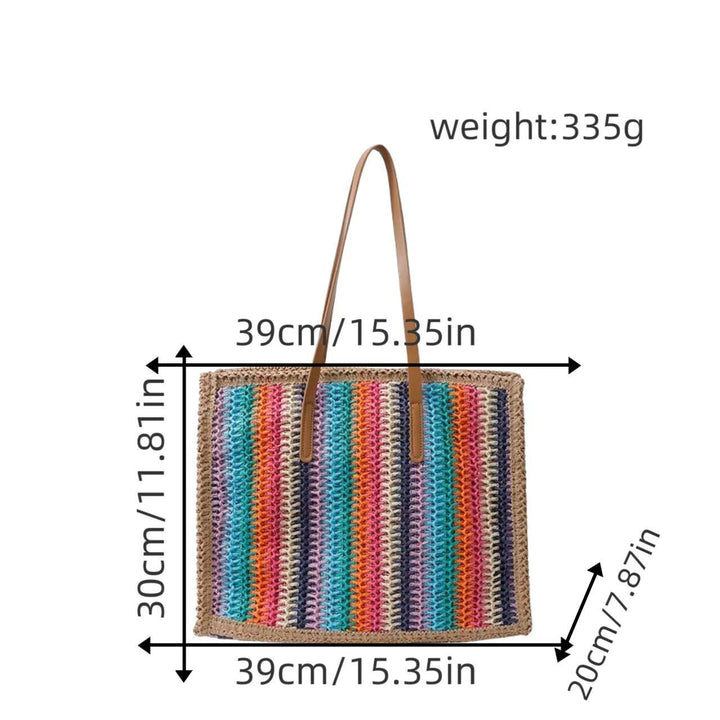 Multifunctional Bast Beach Bag Bowlift