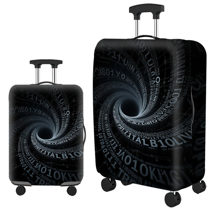 Tropical Leaf Print Hard Shell Luggage Bowlift