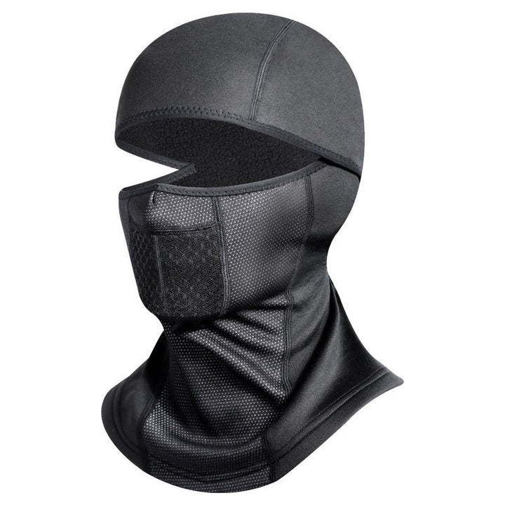 Thermal Fleece Full Face Balaclava with Breathable Mesh Vent and Integrated Neck Gaiter Bowlift