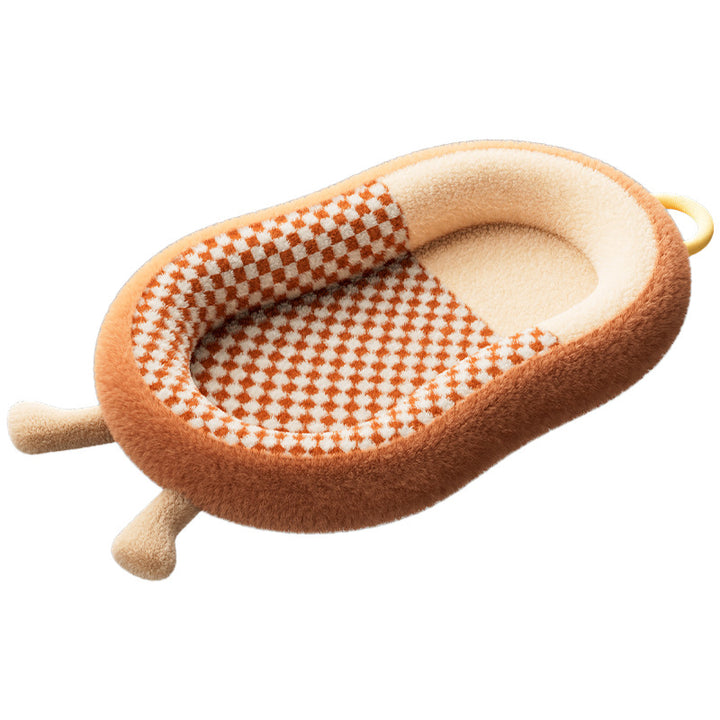 Cozy Checkered Dog Bed