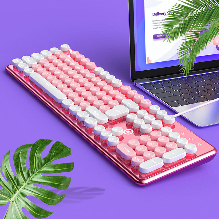 Retro Wireless Keyboard Bowlift