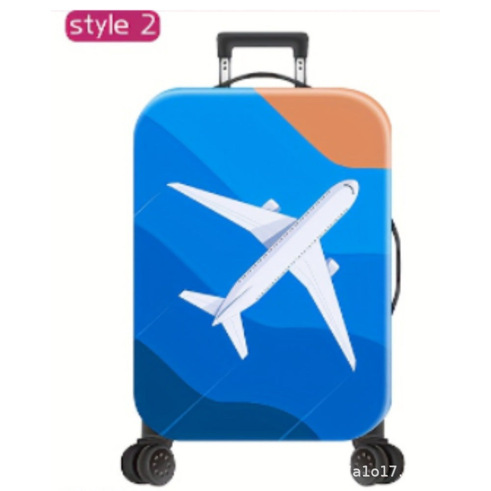 Unisex Hard Shell Travel Suitcase with Motivational Airplane Design Bowlift