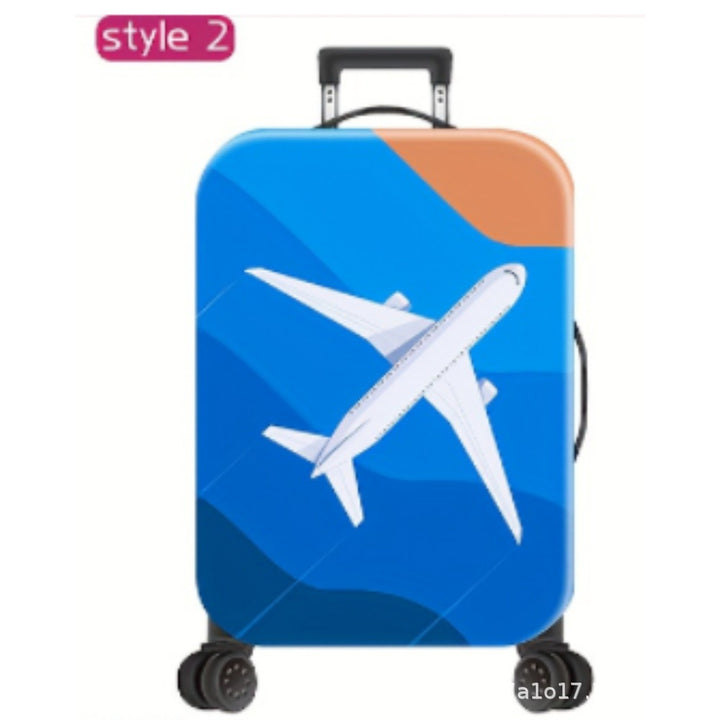 Unisex Hard Shell Travel Suitcase with Motivational Airplane Design Bowlift