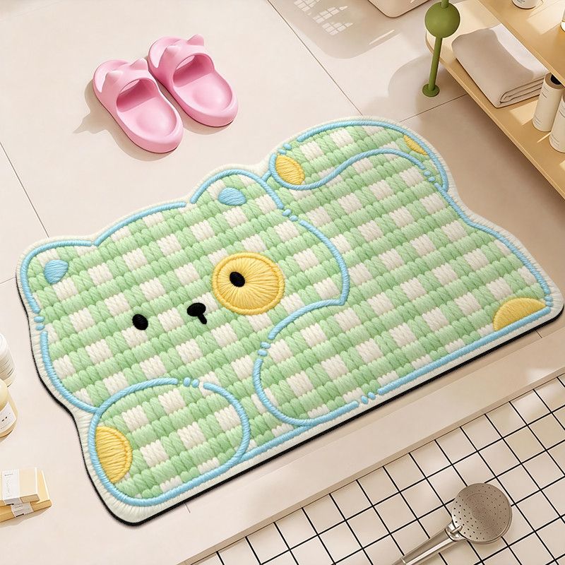Cute Plush Bear Bath Mat Bowlift