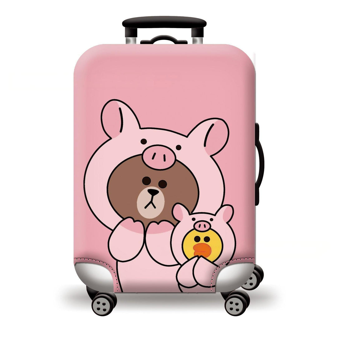 Women Hard Shell Suitcase with Cute Animal Design Bowlift