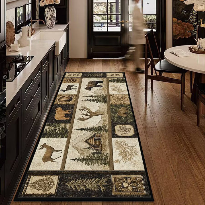Rustic Outdoor Adventure Area Mat Bowlift