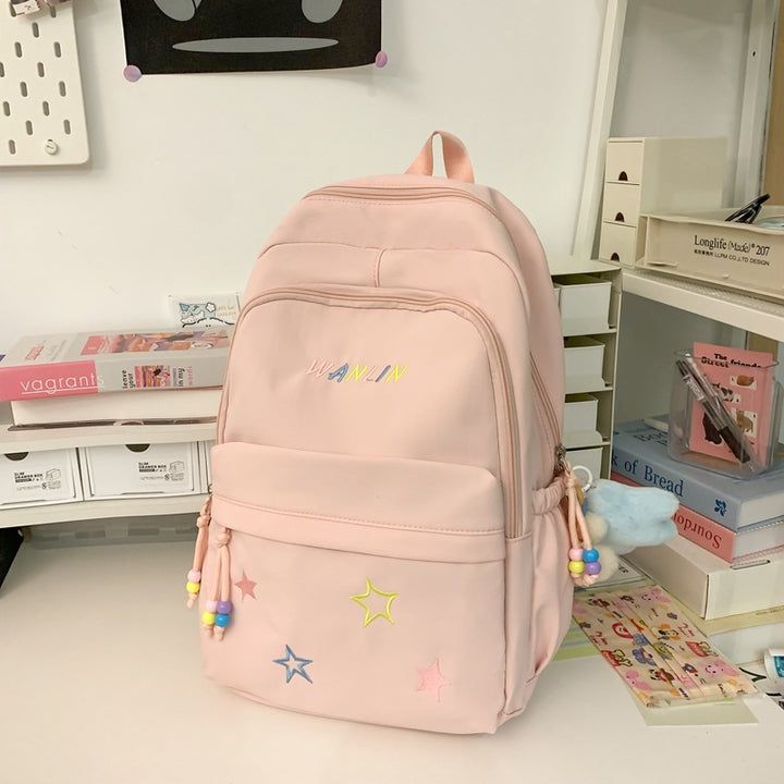 Playful Star-Embellished Backpack Bowlift