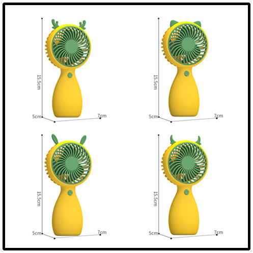 Ladies Portable Mini Fan with Animal Design Bowlift