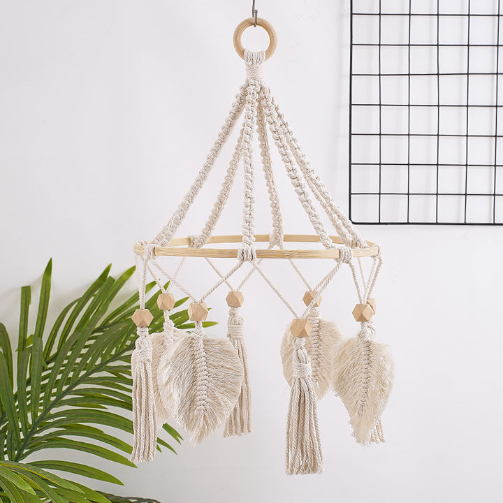 Decorative Macrame Chandelier Bowlift