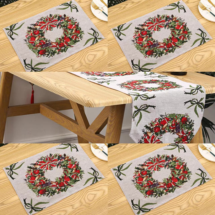 Festive tablecloth with Christmas tree motif Bowlift