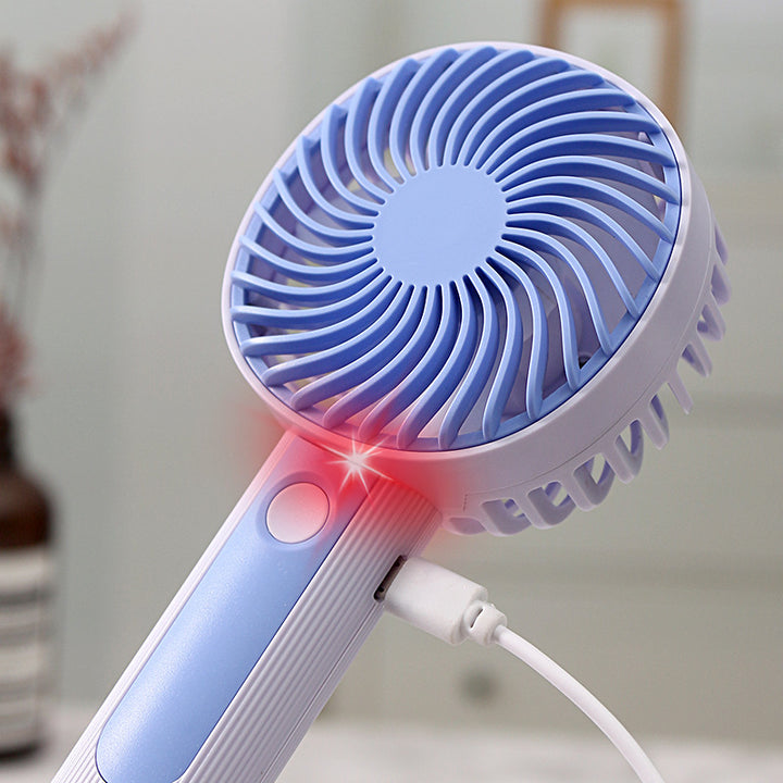 Ladies Portable Hand Fan with USB Charging and Ergonomic Grip Bowlift