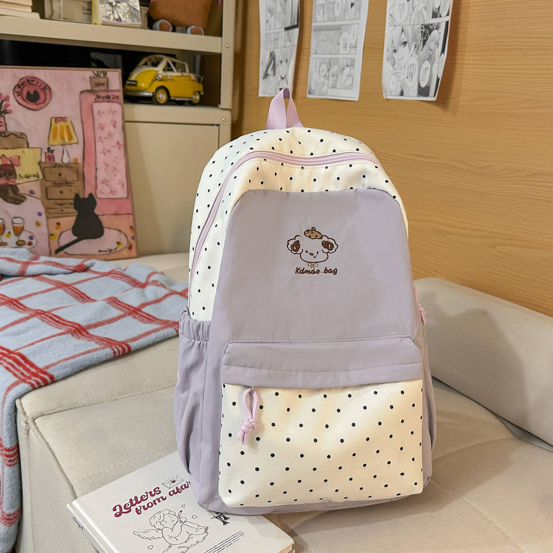 Playful Polka Dot Backpack Bowlift