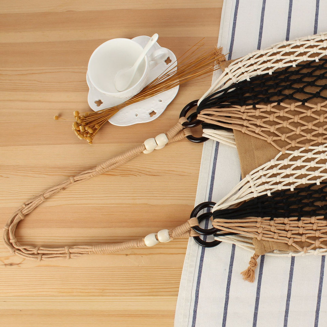 Elegant Macrame Handbag Bowlift