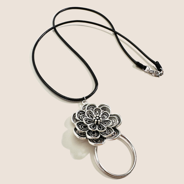 Floral Embellished Statement Necklace Bowlift