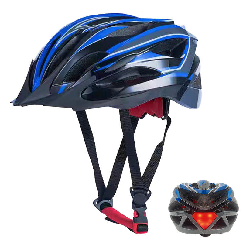 Bicycle helmet with LED rear light and optimal ventilation Bowlift