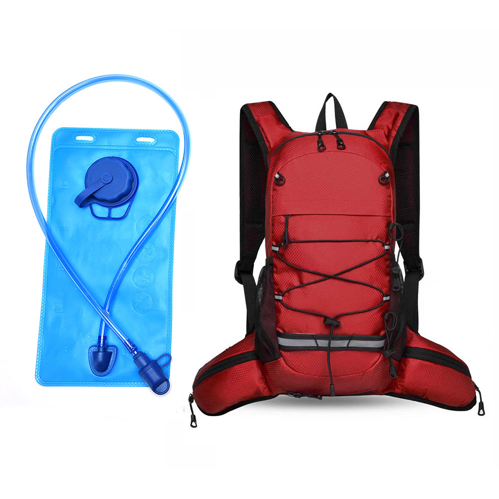 Sporty backpack with breathable mesh inserts and elastic carrying straps Bowlift