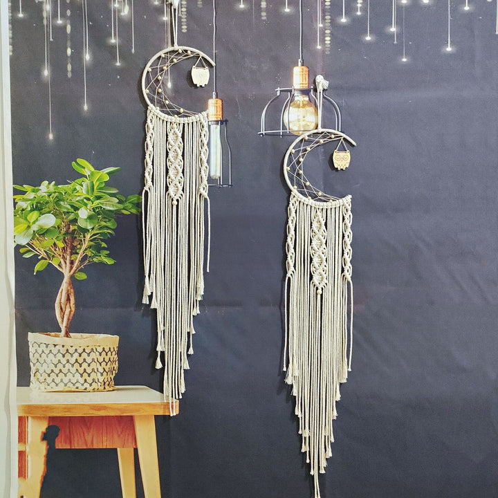 Macramé Moon Wall Hanging Bowlift