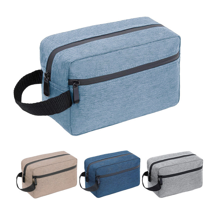 Practical cosmetic bag with two zippers Bowlift