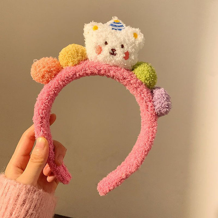 Plush Bear Headband Bowlift