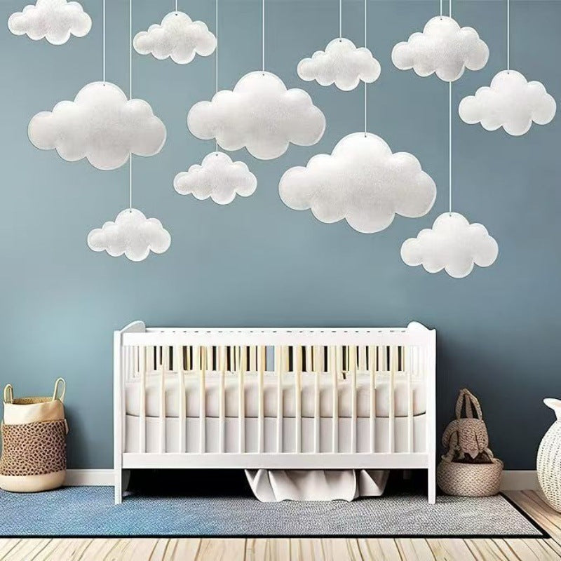 Fabric Cloud Mobile Decor Bowlift
