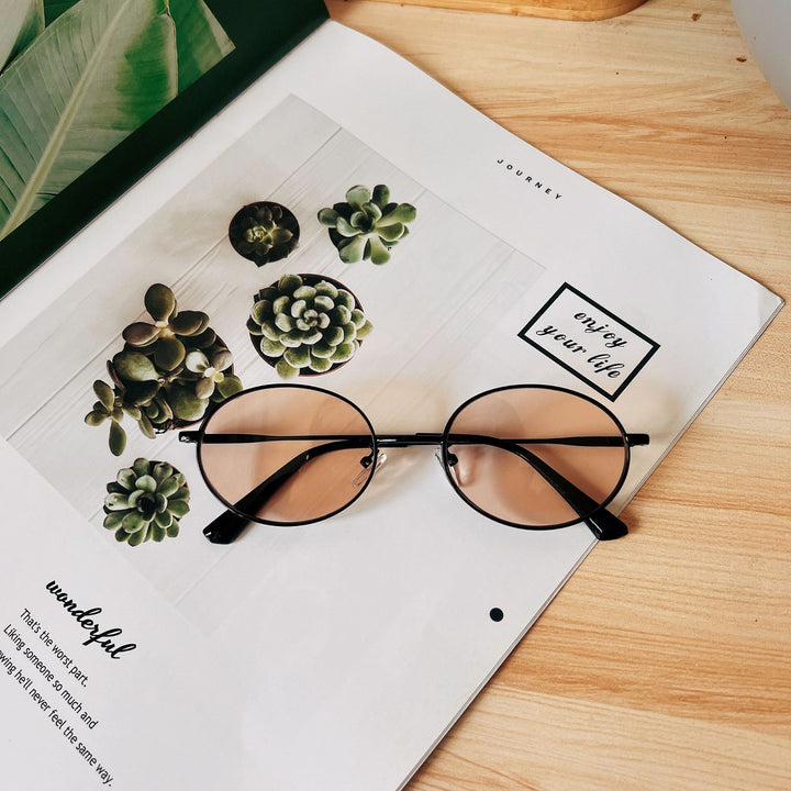 Retro Oval Frame Sunglasses Bowlift