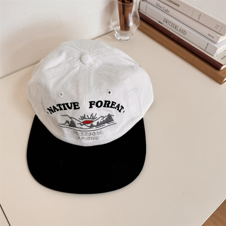 Men's Embroidered Outdoor Adventure Baseball Cap Bowlift