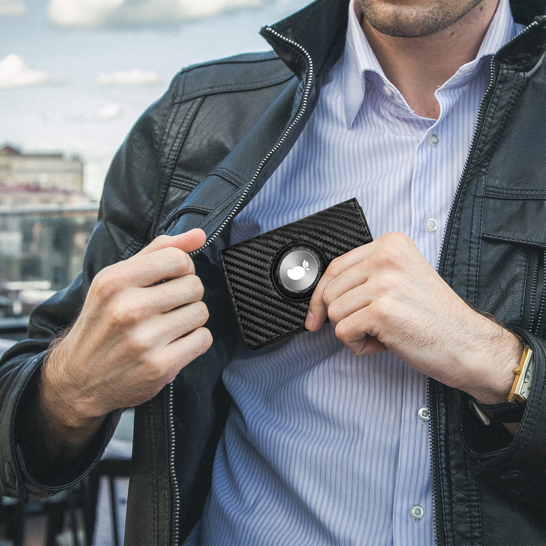 RFID Blocking Carbon Fiber Wallet Bowlift