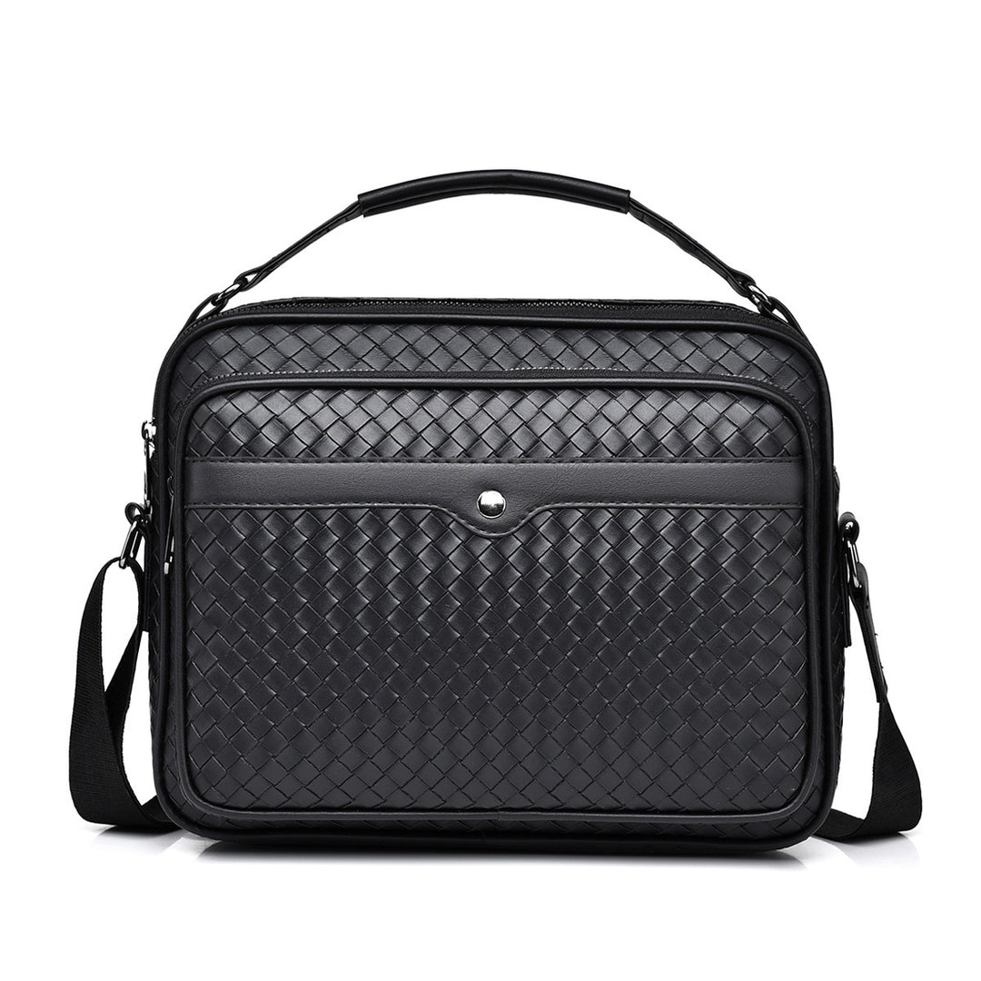 Stylish and Practical Briefcase with Braided Design Bowlift