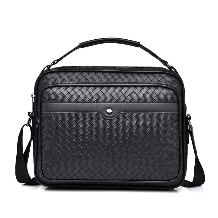 Stylish and Practical Briefcase with Braided Design Bowlift