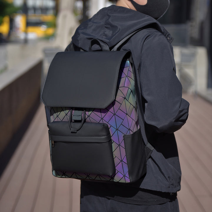 Stylish Textured Laptop Backpack Bowlift