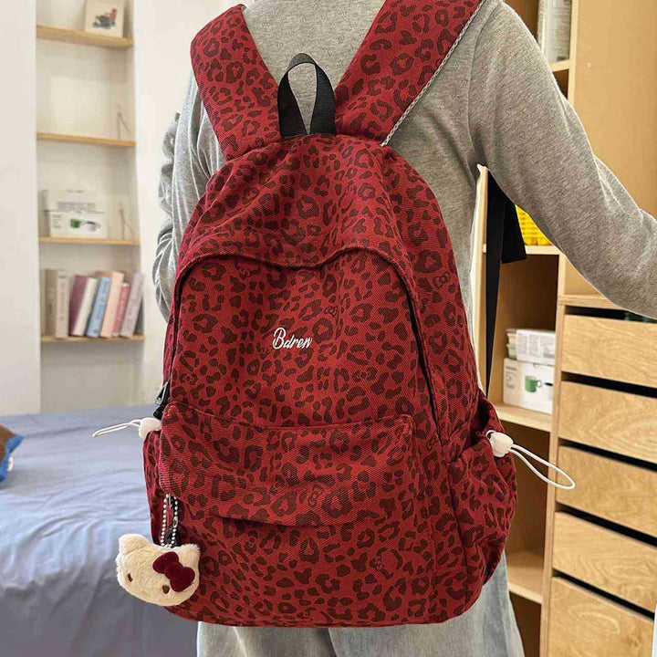 Stylish Leopard Print Backpack Bowlift