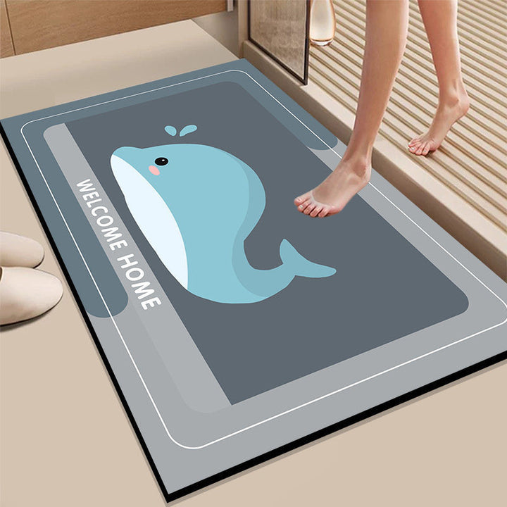 Absorbent Bathroom Mat Bowlift