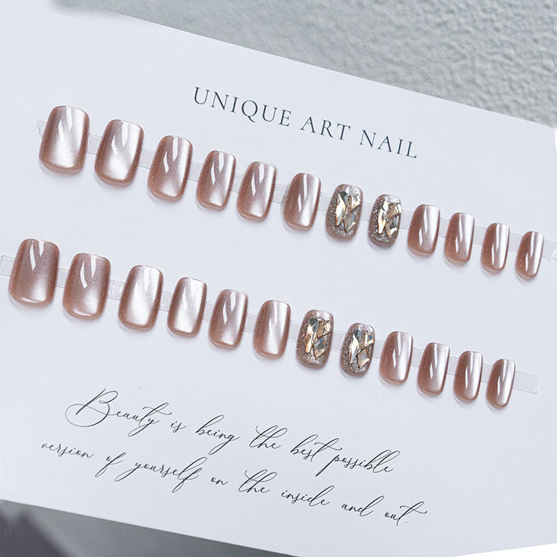 Crystal-Embellished Press-On Nail Set